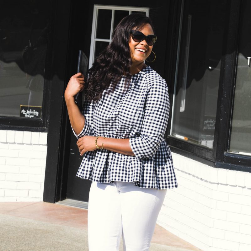 The Gingham Peplum Blouse + Other Gingham Favs