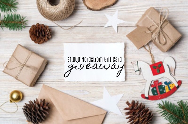 $1,000 Nordstrom Gift Card Giveaway