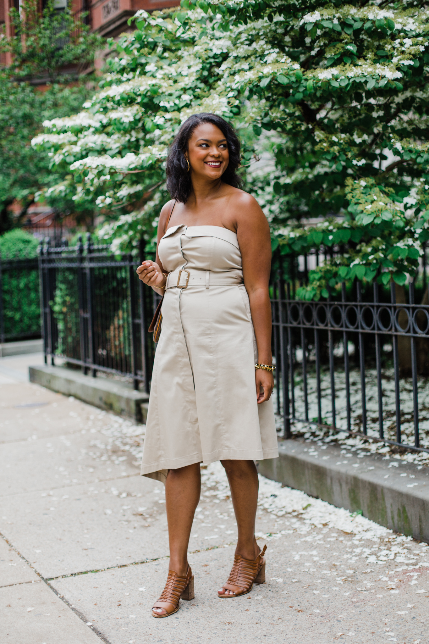 Trench Dress for Spring Travel: Boston, MA, shot with Shoot My Travel