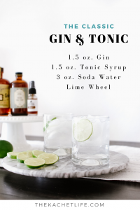 Enjoy a classic gin and tonic! It's crisp and fragrant. This recipe adds toasted oak bitters for a great experience.