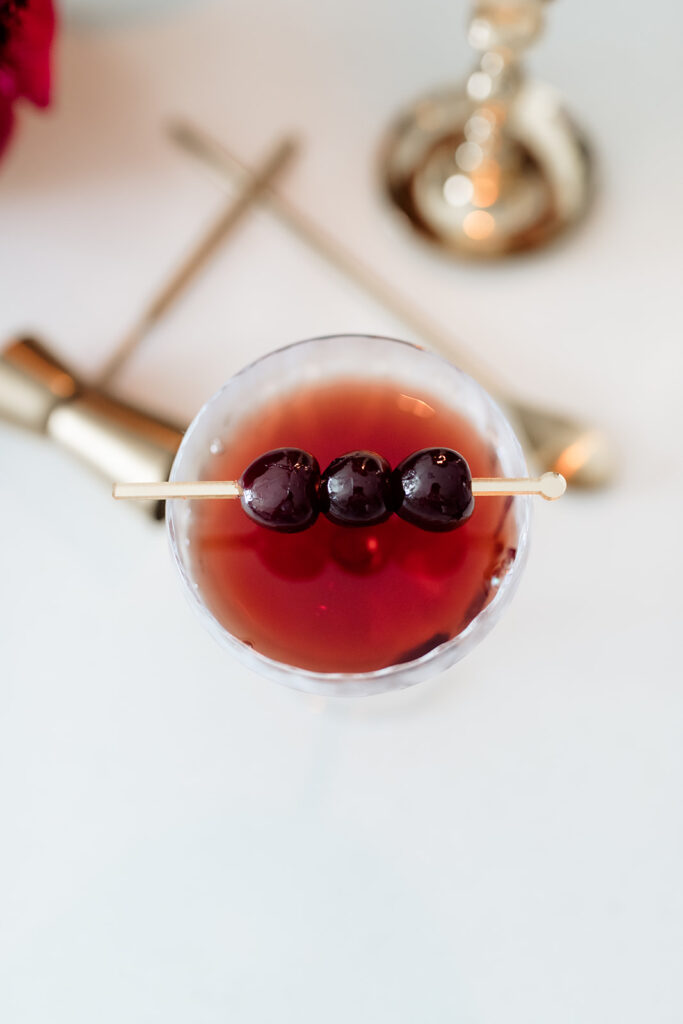 manhattan cocktail with cognac
